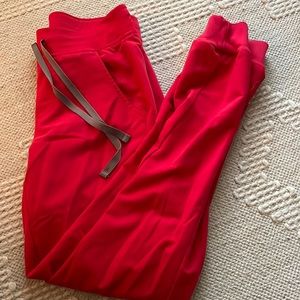 red zamora FIGS joggers